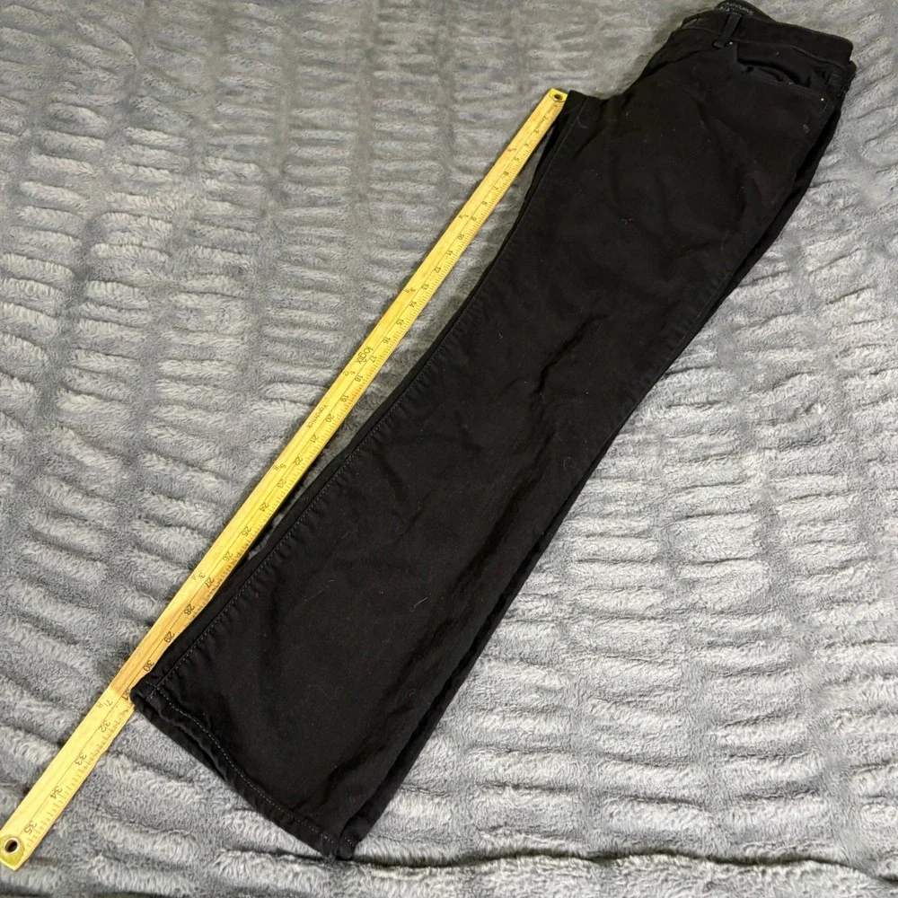 Levis Bold Curve Straight Leg Black Jeans Womens 30x32 Stretch Denim AQ309